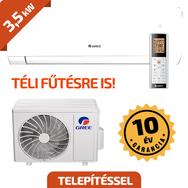 Gree Comfort Pro 3,5 kW  A++/A+++ beszereléssel együtt*