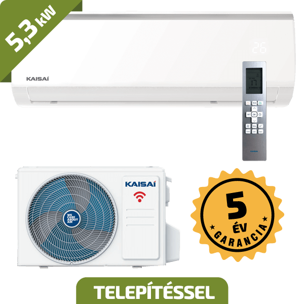 Kaisai FLY 5,3 kW A+/A++ beszereléssel együtt*