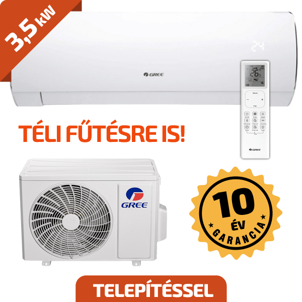 Gree Comfort Pro 3,5 kW  A++/A+++ beszereléssel együtt*
