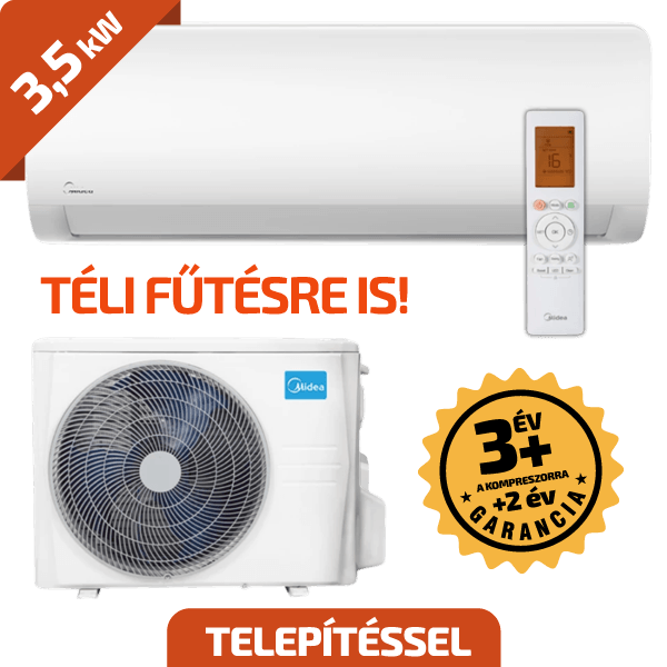 Midea Xtreme Save 3,5 kW  A++/A+ beszereléssel együtt*