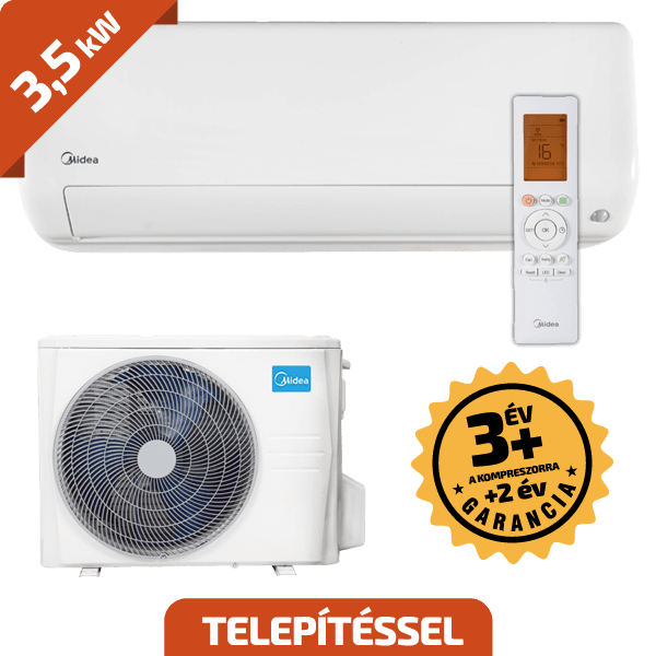 Midea All Easy Pro 3,5 kW  A++/A+ beszereléssel együtt*